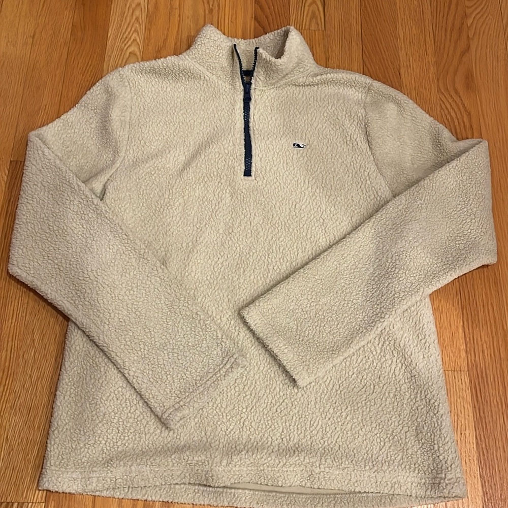 🐳 Boys Vineyard Vines lightweight fleece quarter zip XL 18